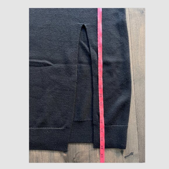 Aritzia Wilfred Cyprie Sweater Dress NWT 100% Italian Merino Wool Black Size 2XS - Picture 9 of 10